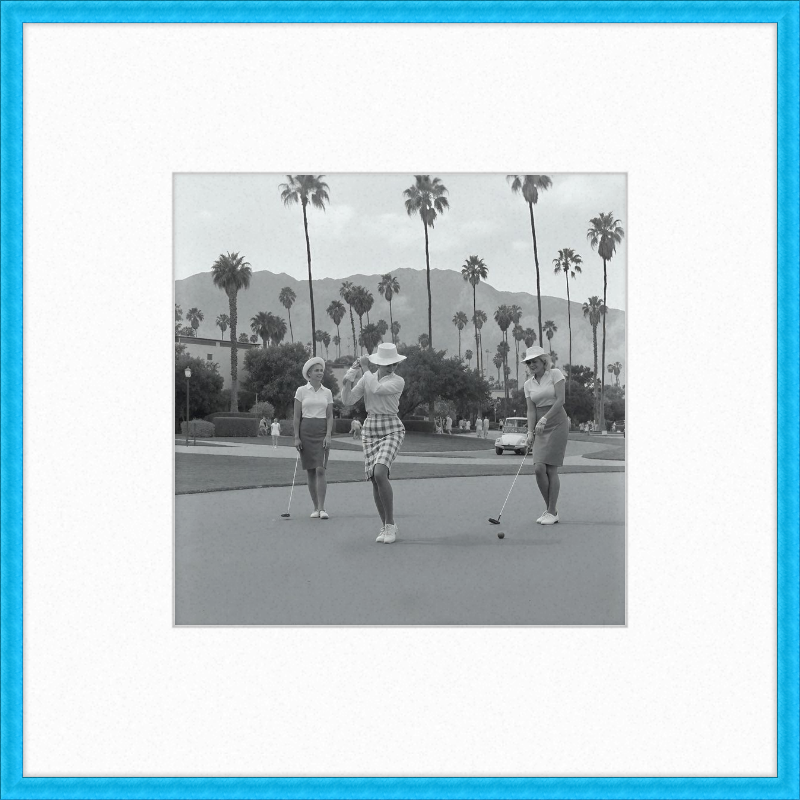 Vintage Palm Springs Golf Framed Art