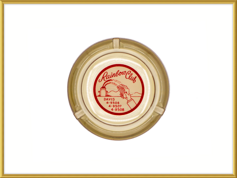 Rainbow Club Beige Ashtray Wall Art