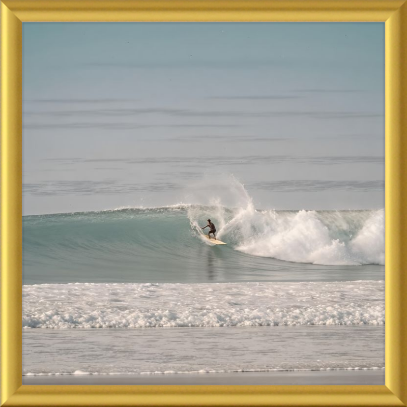 Catching Wave Surfing Framed Art